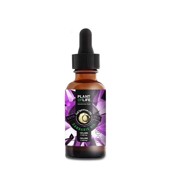 Aceite CBD Plant of Life 15% CBD + 15% CBG Ultra Spectrum — 10 ml — cáñamo CBD