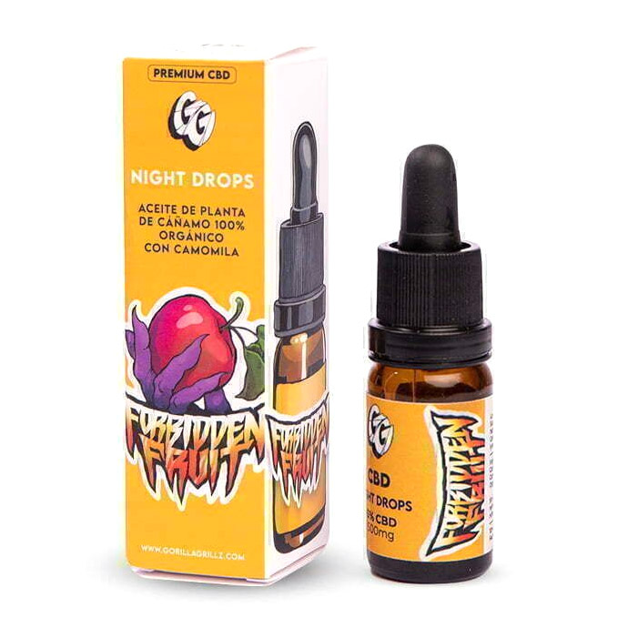 Aceite CBD Gorilla Grillz Night Forbidden Fruit 15% — 10 ml — cáñamo CBD