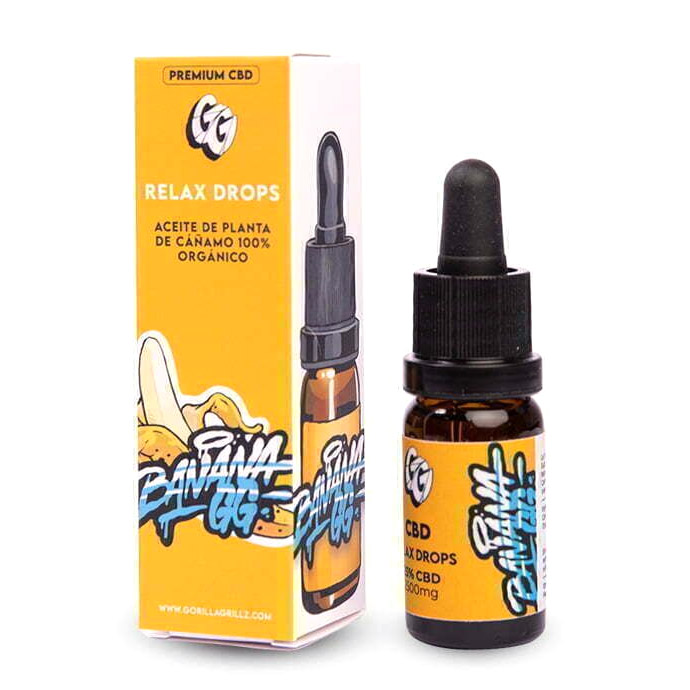 Aceite CBD Gorilla Grillz Relax Banana 25% — 10 ml — cáñamo CBD