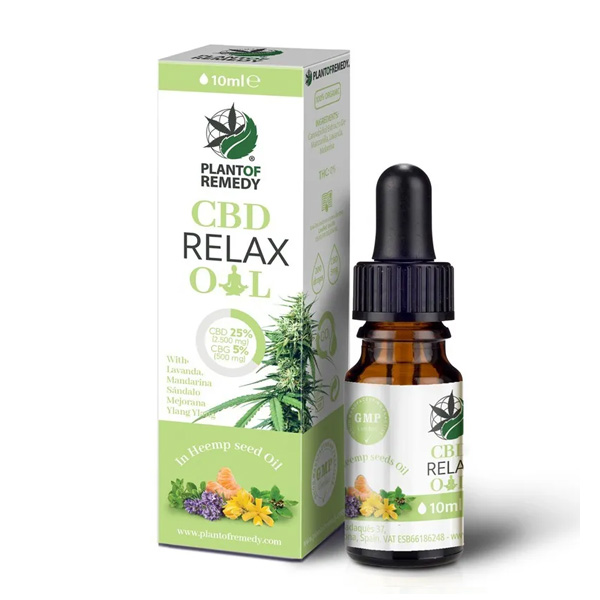 Aceite CBD Plant of Life Remedy Relax 25% CBD + 5% CBG — 10 ml — cáñamo CBD
