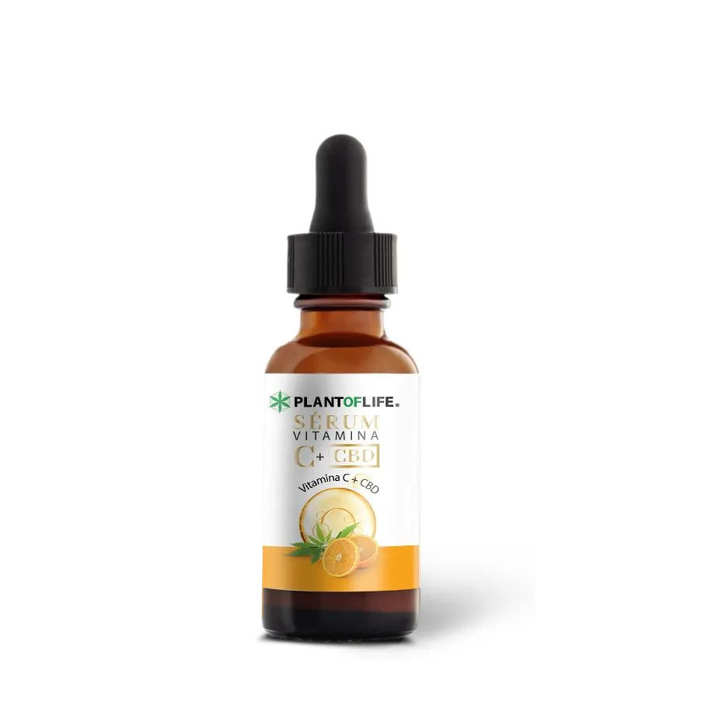 Sérum Facial CBD + Vitamina C Plant of Life — 30 ml — cáñamo CBD
