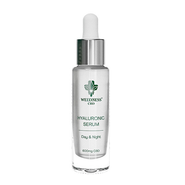 Sérum Facial Ácido Hialurónico 24h Weedness — 600 mg CBD — 30 ml — cáñamo CBD