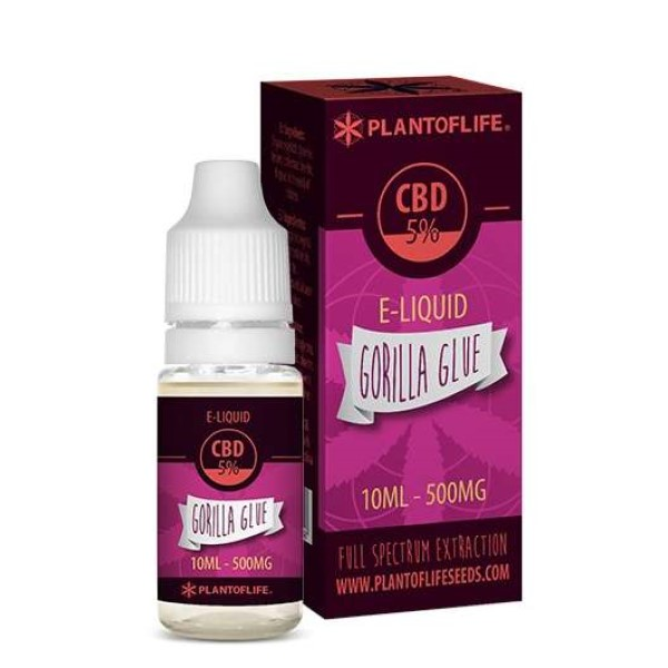 E-Liquid CBD Plant of Life Gorilla Glue 5% — 10 ml — cáñamo CBD