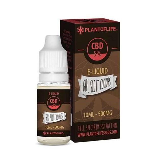 E-Liquid CBD Plant of Life Girl Scout Cookies 5% — 10 ml — cáñamo CBD