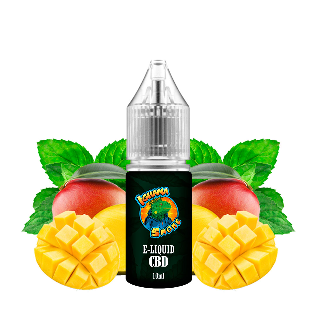 E-Liquid CBD Iguana Smoke Mango 100 mg — 10 ml — cáñamo CBD