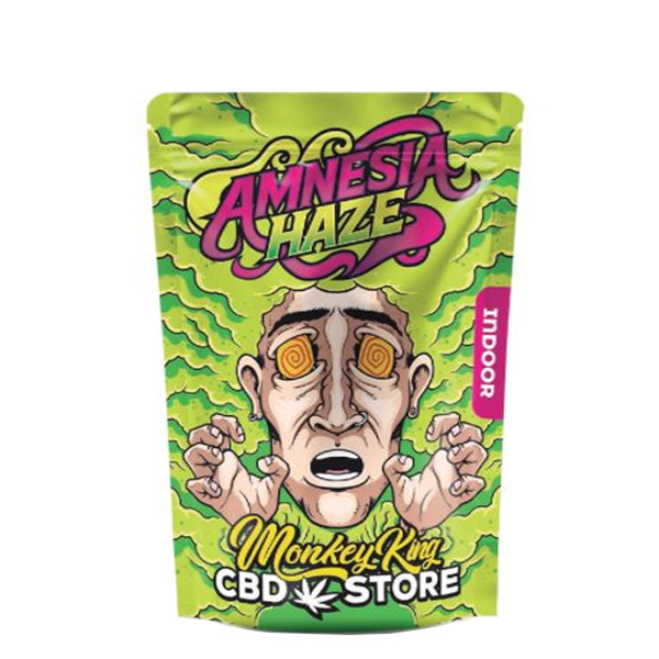 Flor CBD Monkey King Indoor Amnesia Haze — 3 gr — cáñamo CBD