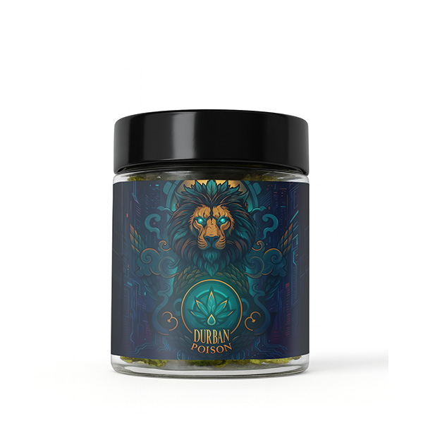 Flor CBD Arkano Durban Poison Premium — 1 gr CBD Outdoor — cogollo en envase individual termosellado