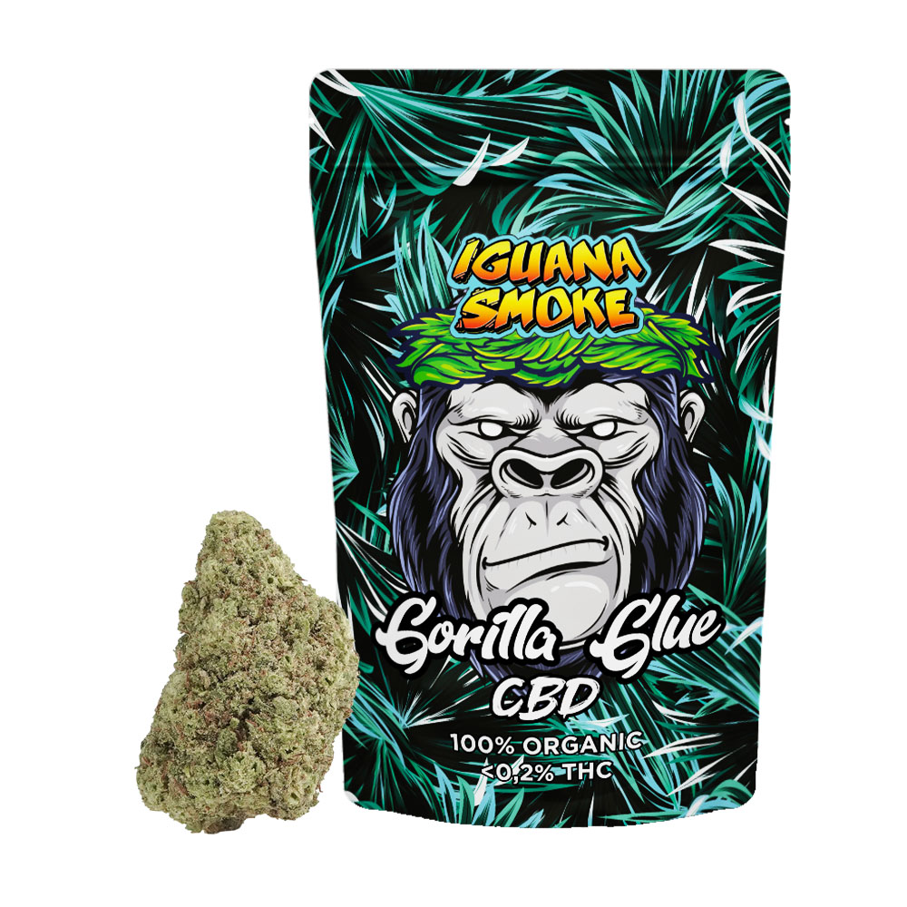 Flor CBD Iguana Smoke Gorilla Glue — 3 gr — cáñamo CBD