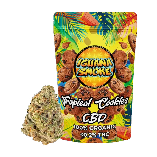 Flor CBD Iguana Smoke Tropical Cookies — 3 gr — cáñamo CBD