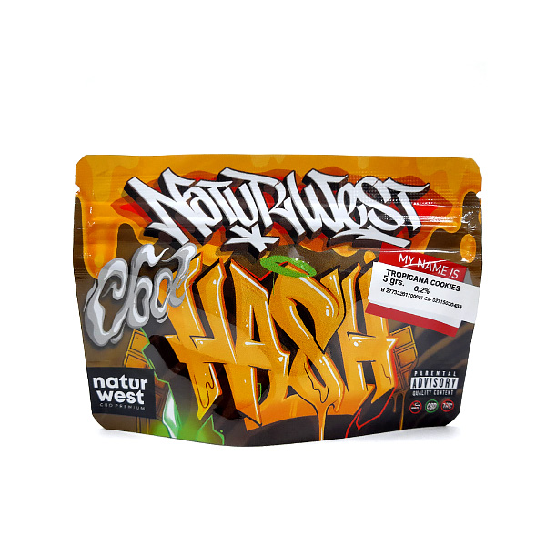 Hachís CBD Naturwest Tropicanna Cookies — 5 gr — cáñamo CBD